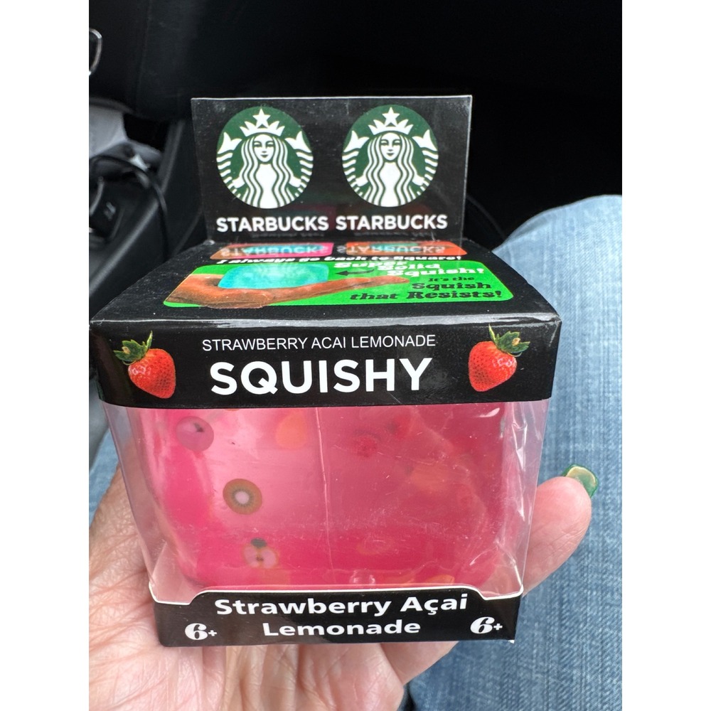 Starbucks Viral Strawberry Acai Lemonade Squishy Stress Toy